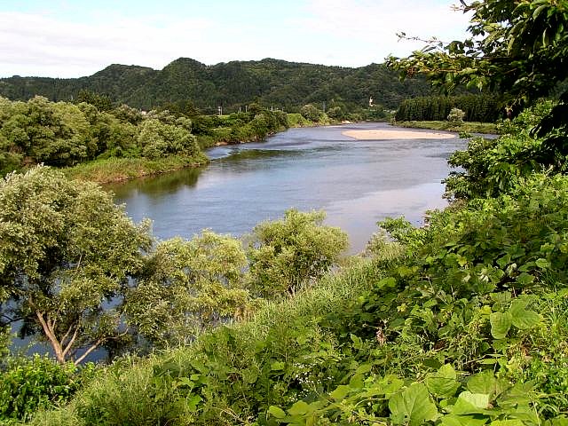 The Mogamigawa River in my hometown