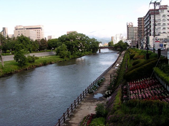 The Kitakamigawa River in Morioka City