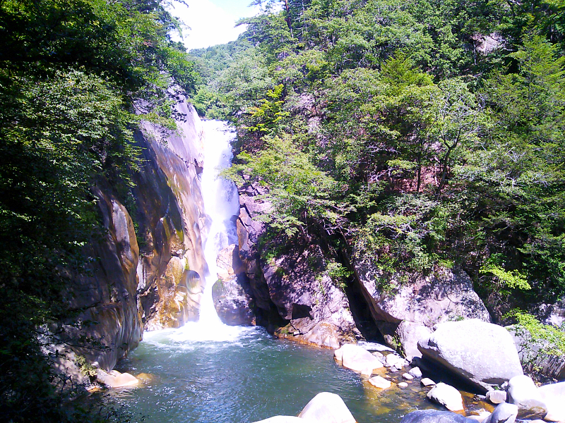 Sengataki Waterfall, Shosenkyo, Yamanashi Prefecture.